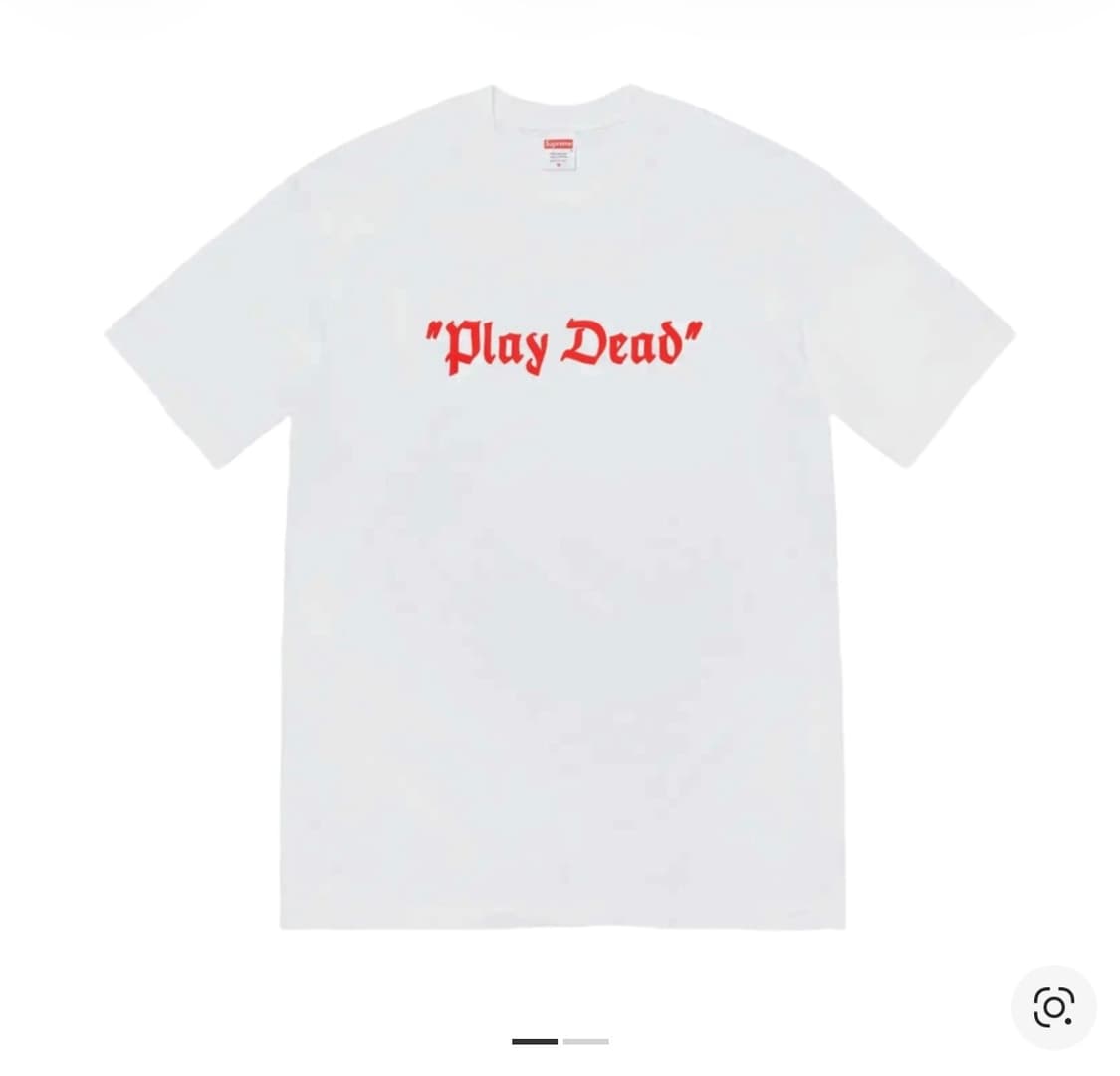 슈프림 플레이 데드 티셔츠 화이트 XL 상품이미지1