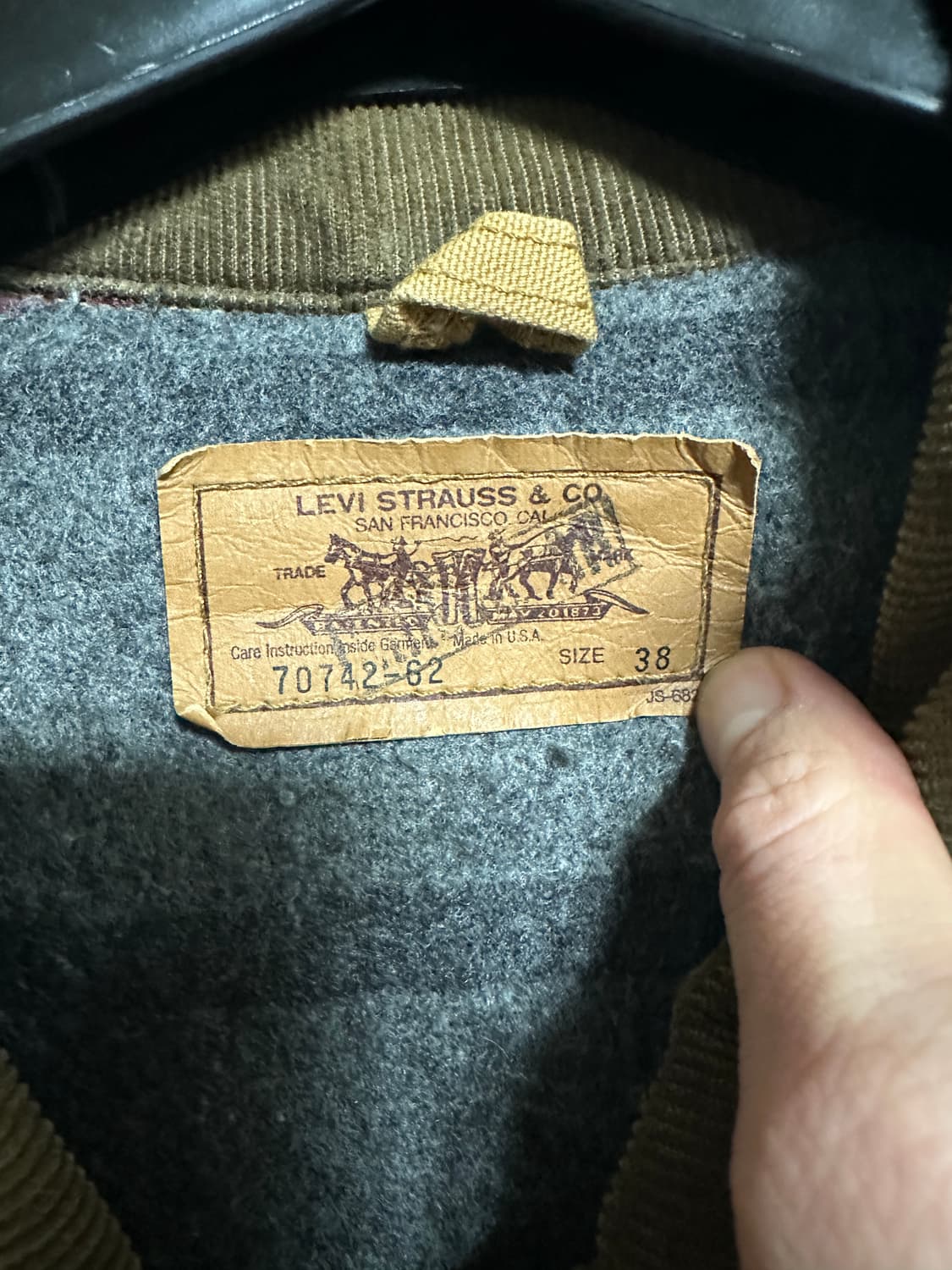 90s 리바이스 블랭킷 초어자켓 판매합니다. 상품이미지4