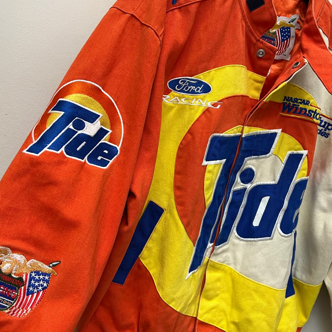 90s 제프 해밀턴 나스카 Tide Team 레이싱 자켓 XL 상품이미지6