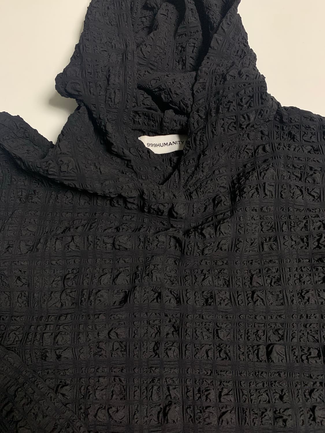 999휴머니티 크링클 후드 (블랙) 상품이미지4