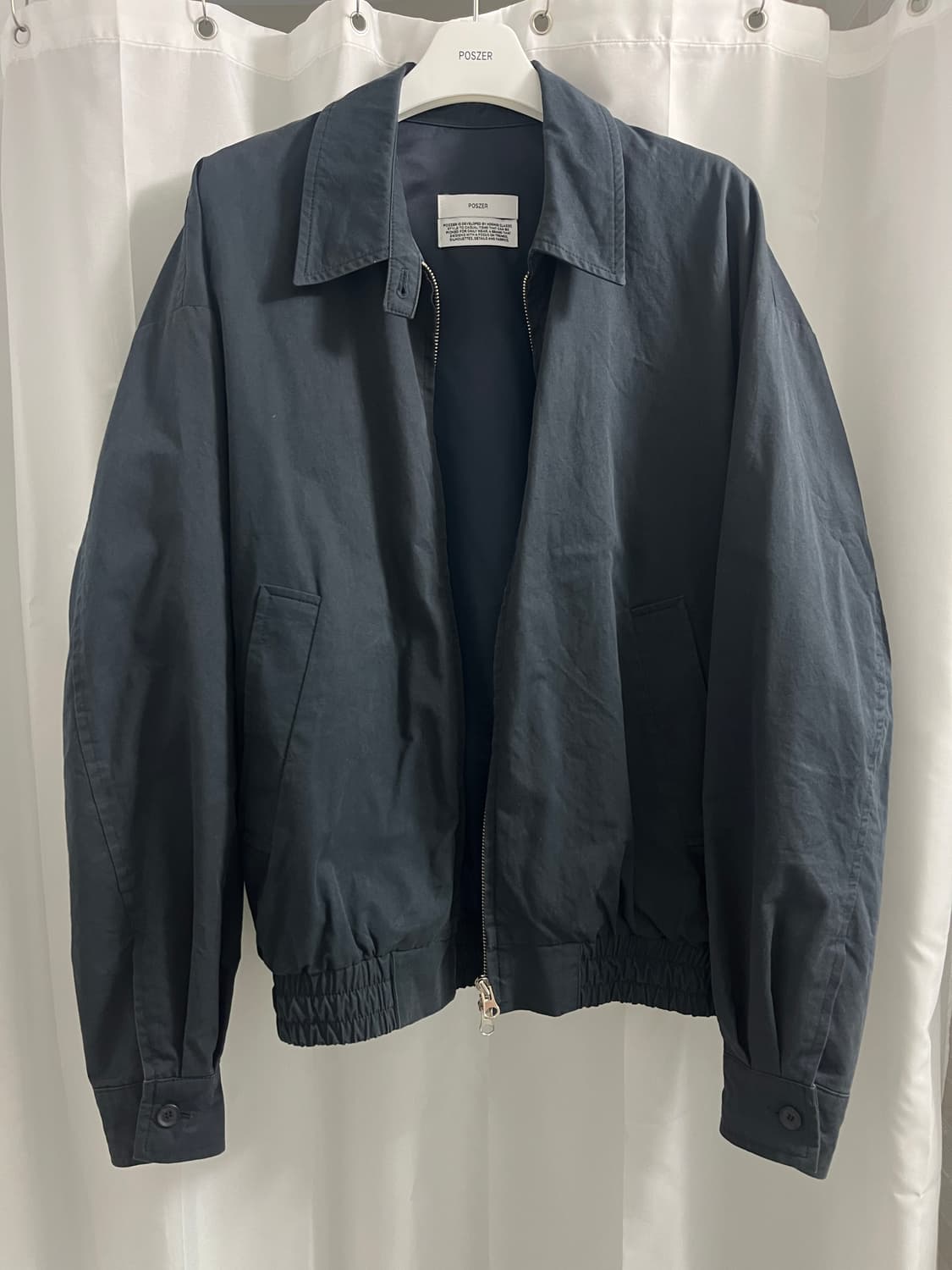 포저 poszer 코튼 블루종 자켓 네이비 상품이미지4