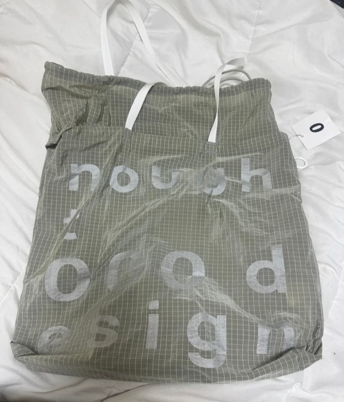 Nought 000 노우트 디자인 홀리데이백 샌드그레이 새제품 상품이미지2