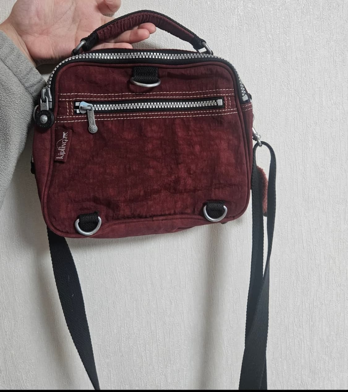 키플링 크로스백/버건디 와인색 상품이미지2