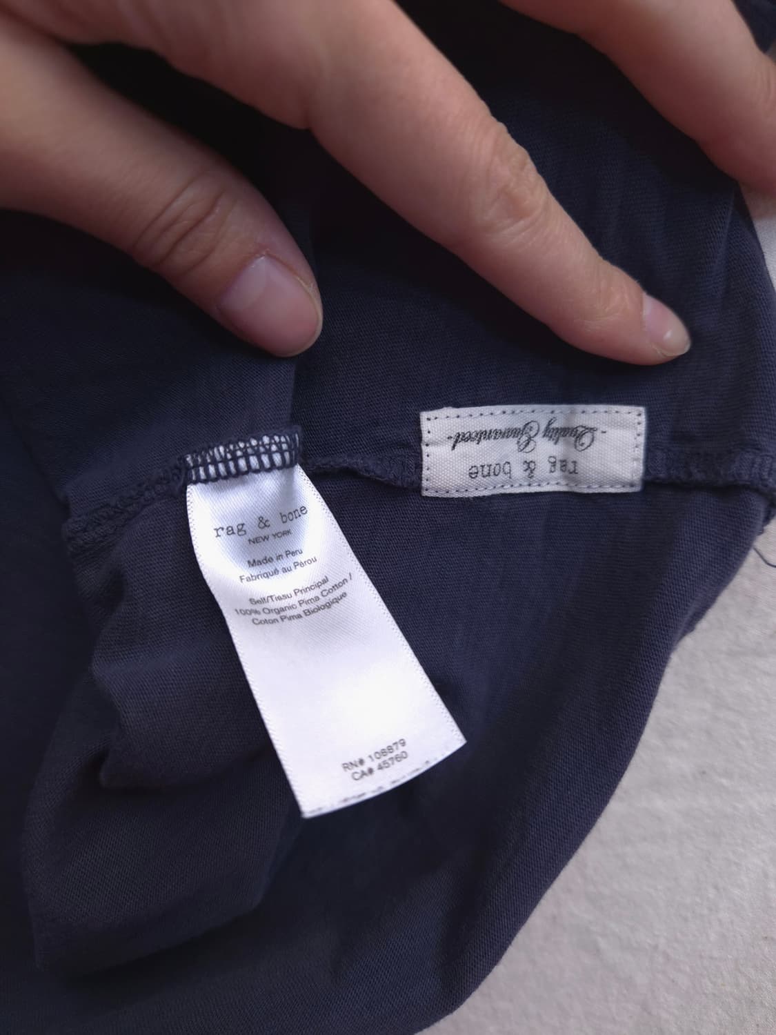 레그앤본 네이비 반팔 티셔츠 상품이미지3