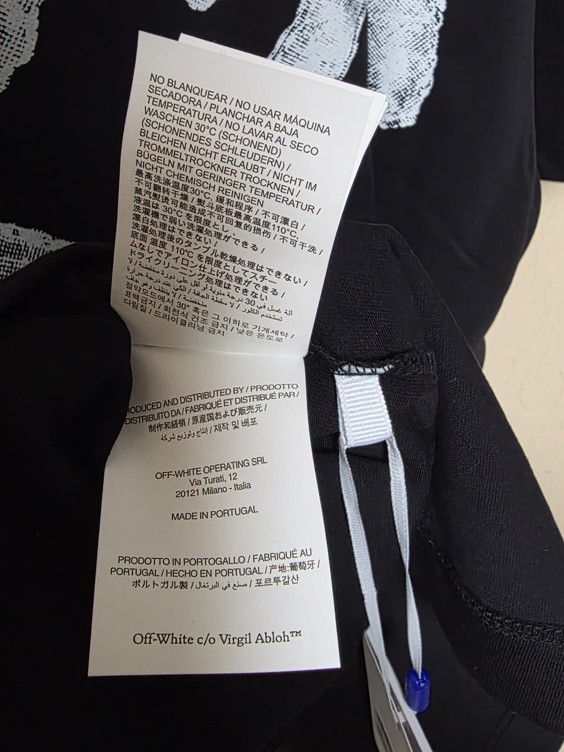 오프화이트 스프레이 애로우 반팔 L  상품이미지5