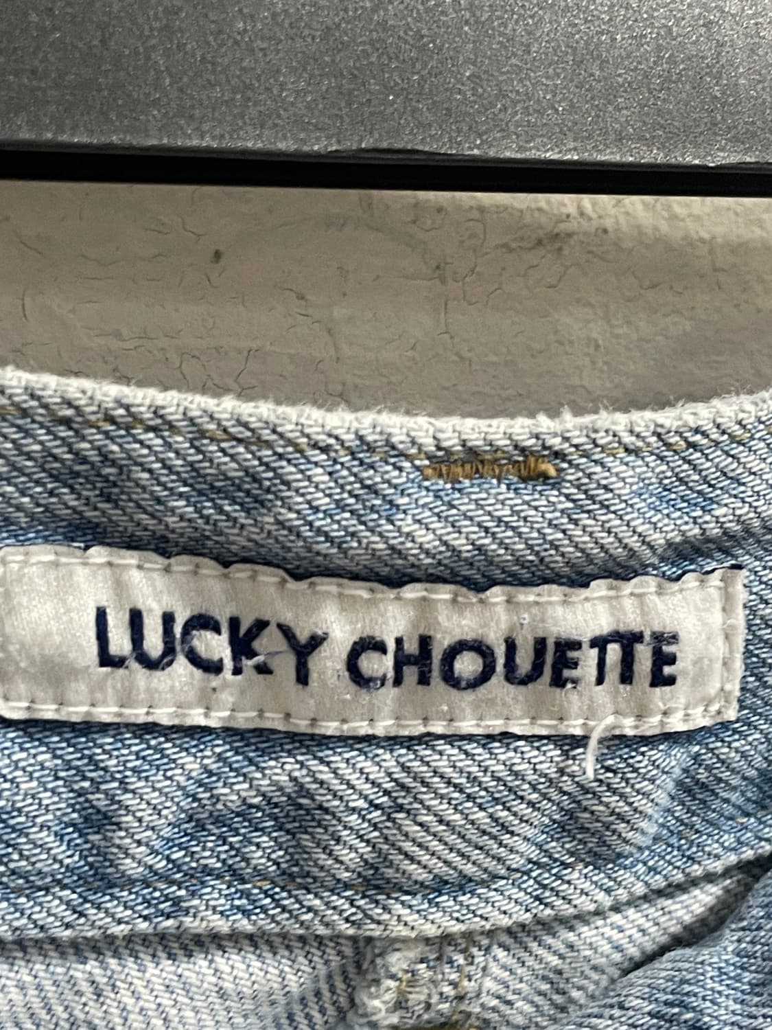 럭키슈에뜨 투톤 패널 데님 팬츠 상품이미지4