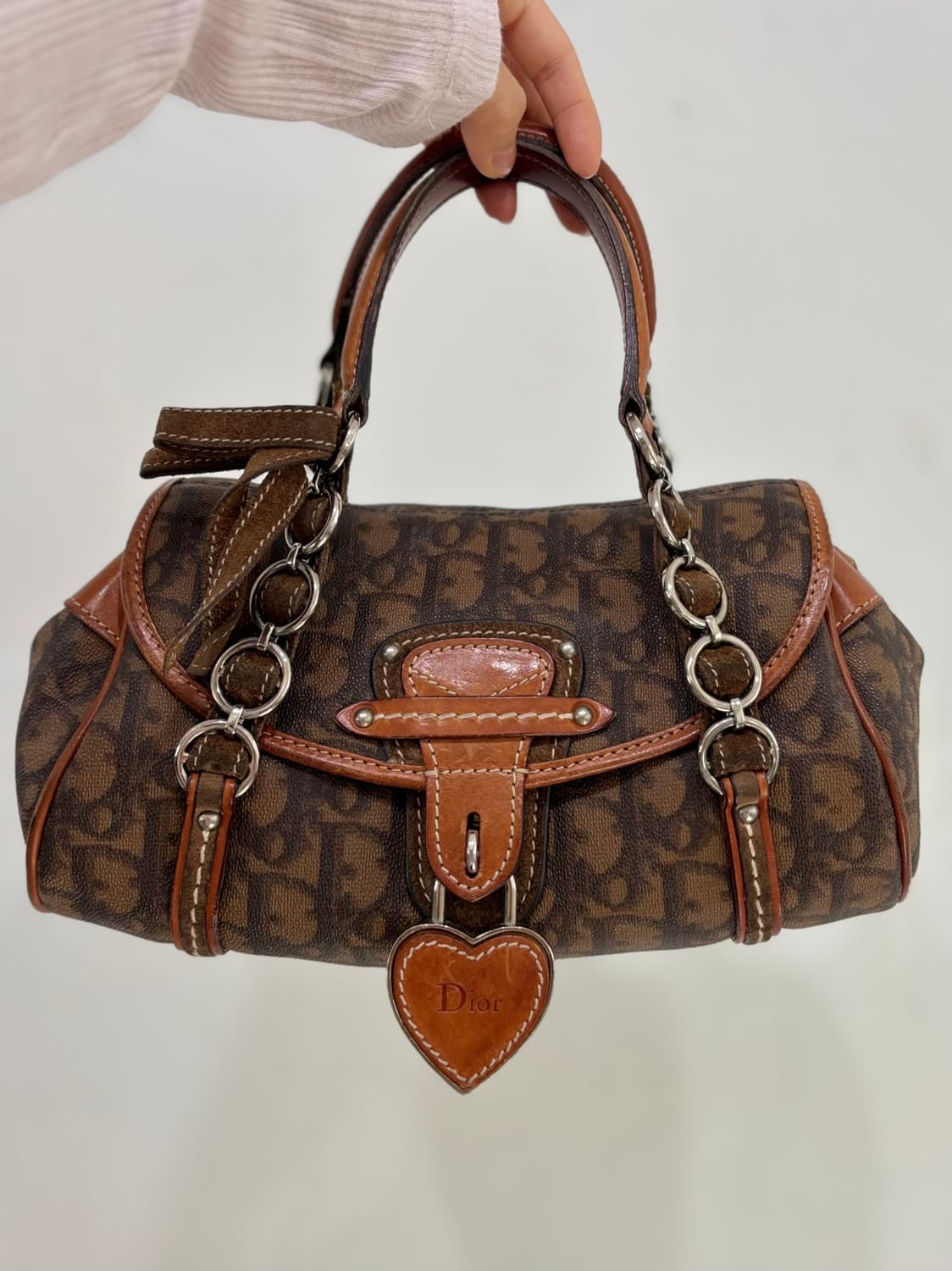 Dior 디올 브라운 오블리크 캔버스 토트백 상품이미지4
