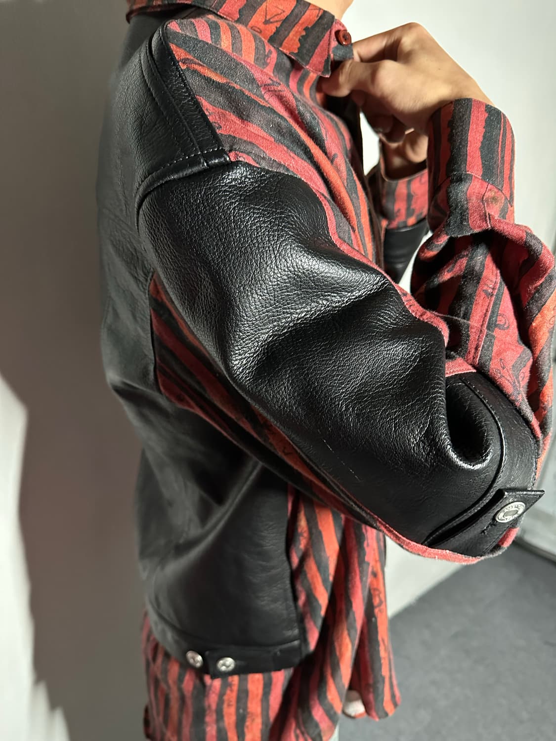 (19ss) Martin Rose hybrid leather shirt 상품이미지3