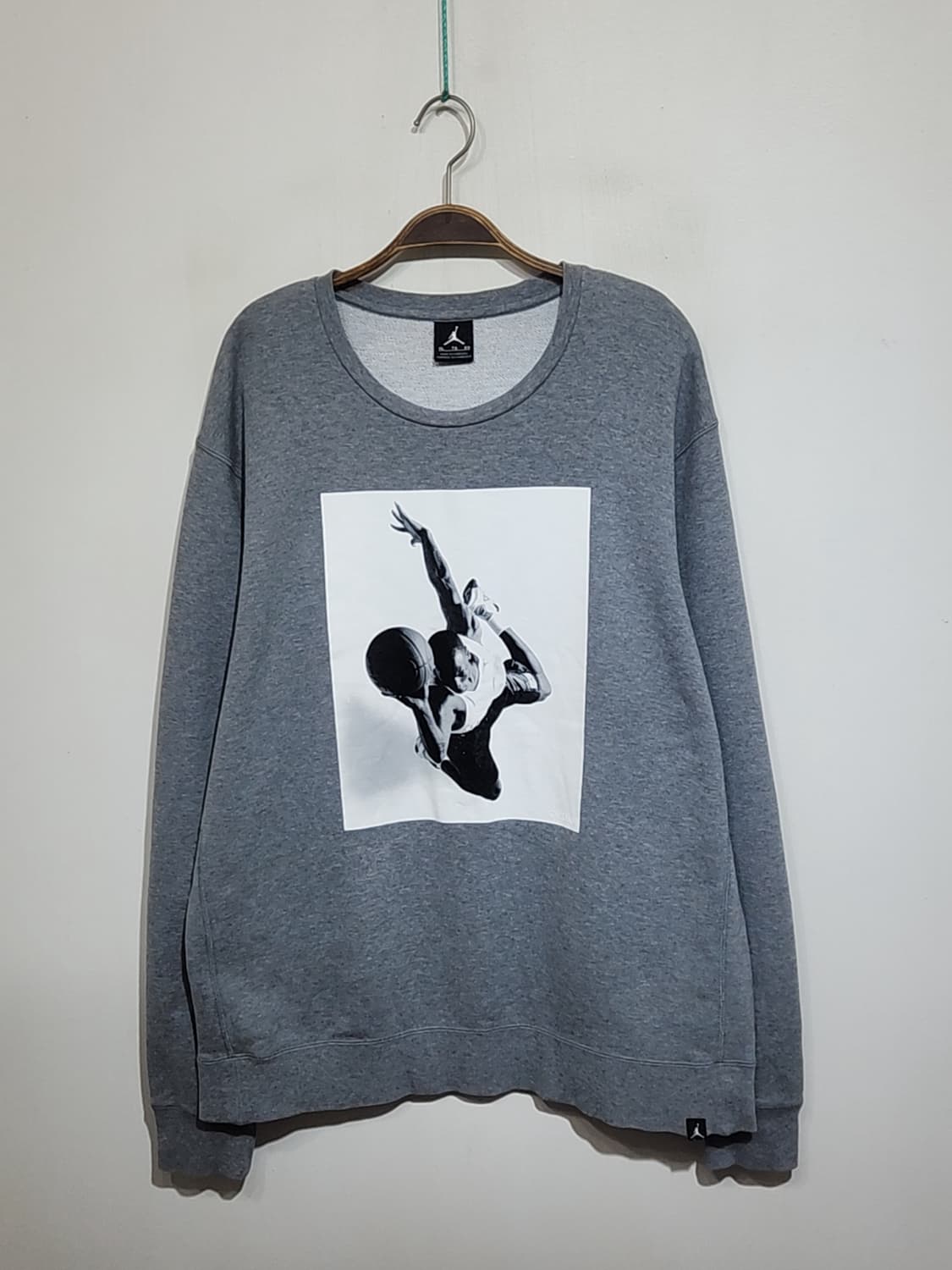 (XXL) 조던 빅사이즈 맨투맨 그레이 스웨트 티셔츠  상품이미지1