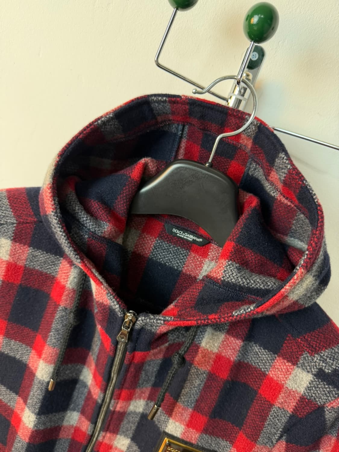 돌체앤가바나 로고 패치 울 후드 자켓 상품이미지7