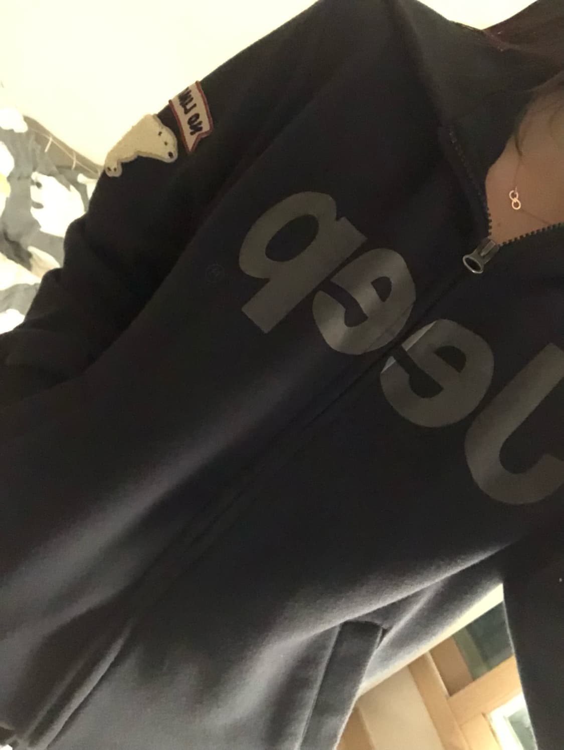 지프 폴라베어 와펜 후드집업 상품이미지2