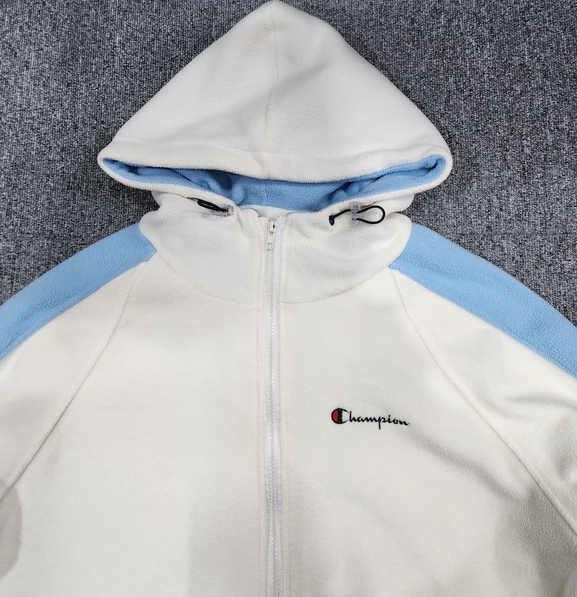 챔피온 배색 플리스 후드집업 후리스 L 상품이미지3