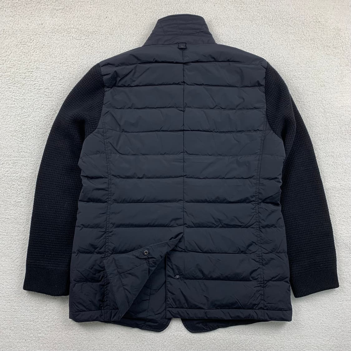 알레그리 니트 슬리브 구스다운 패딩 자켓 블랙 상품이미지6