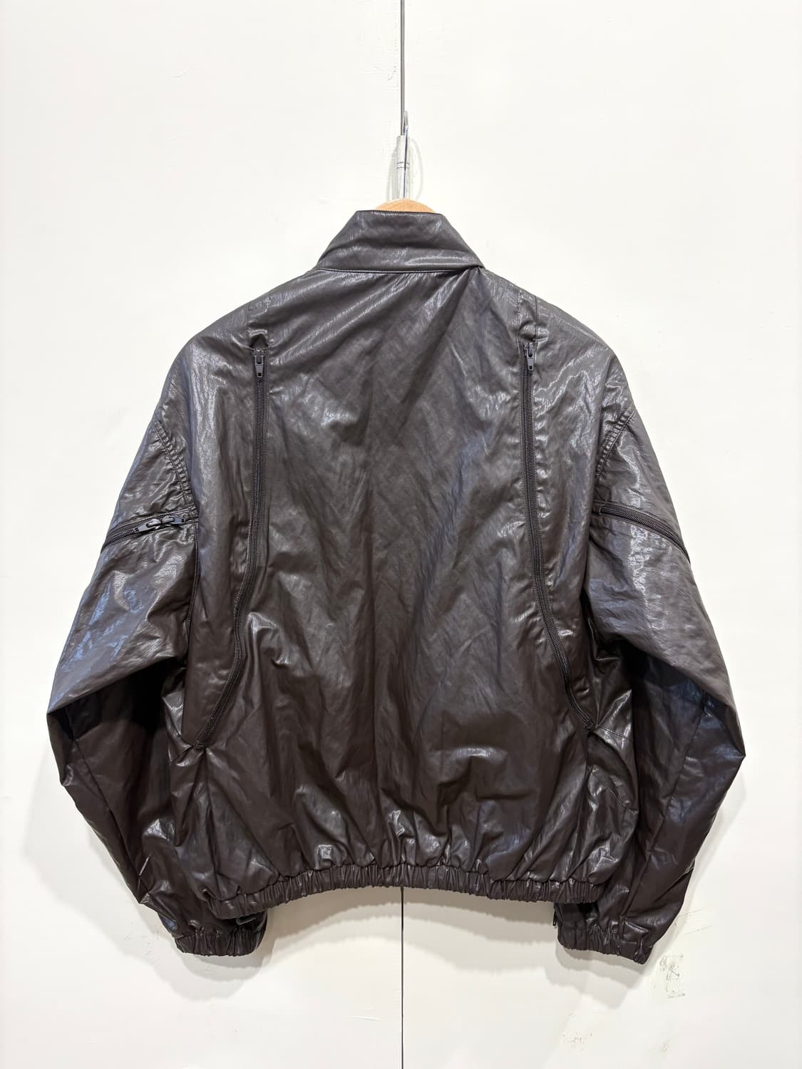 쿠어 멀티 집업 레더 블루종 자켓 상품이미지4