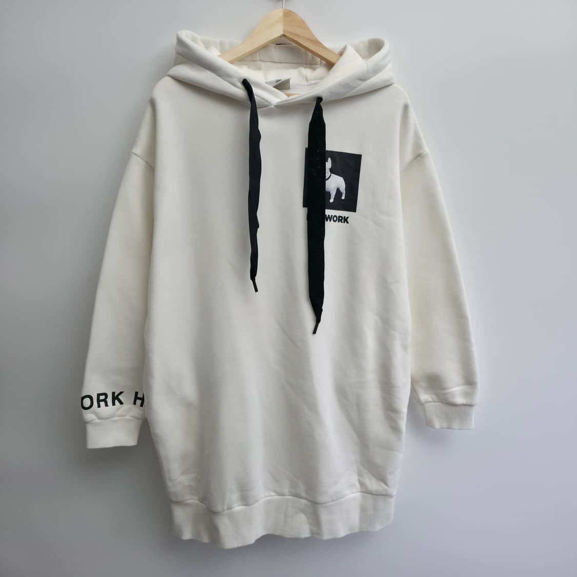 [FREE] 라이프워크 원피스 후드티 화이트 상품이미지1