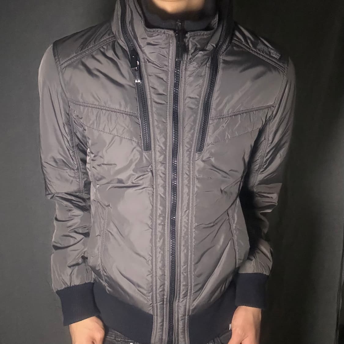 double zip-up nylon jacket 상품이미지5