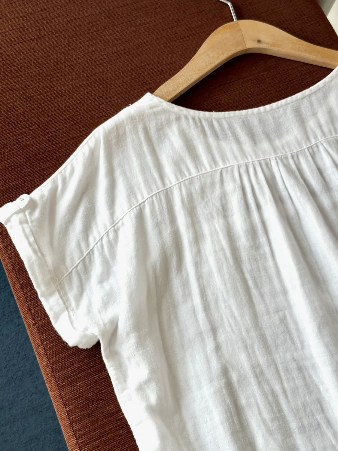 Natural cotton vintage pattern P/O shirt 상품이미지6