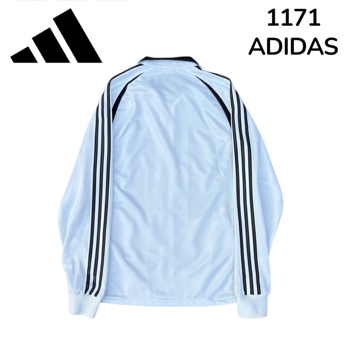 00s 아디다스 화이트 블랙 삼선 올드스쿨 져지 L 상품이미지3