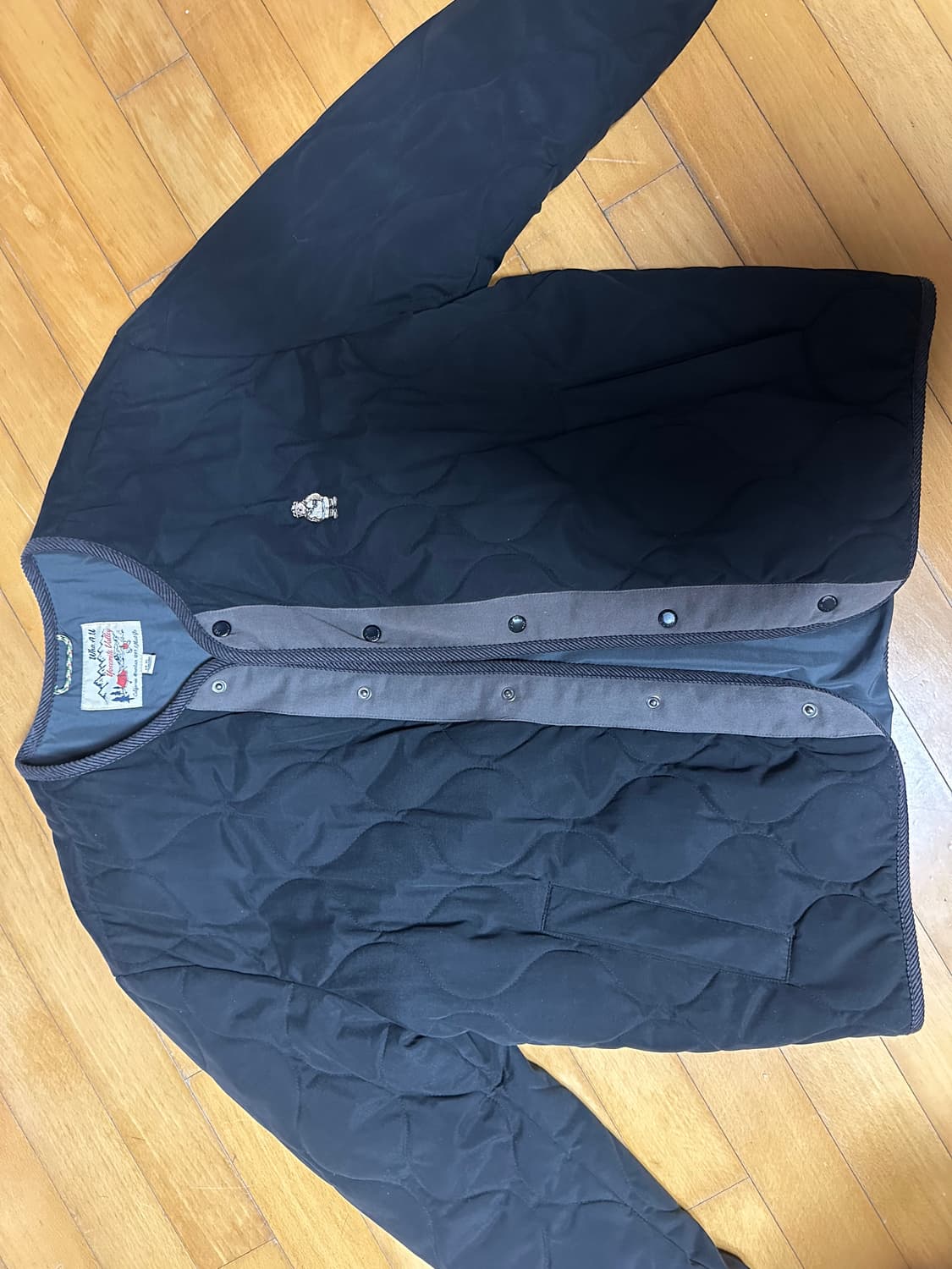 블랙 퀼팅 자켓 상품이미지1