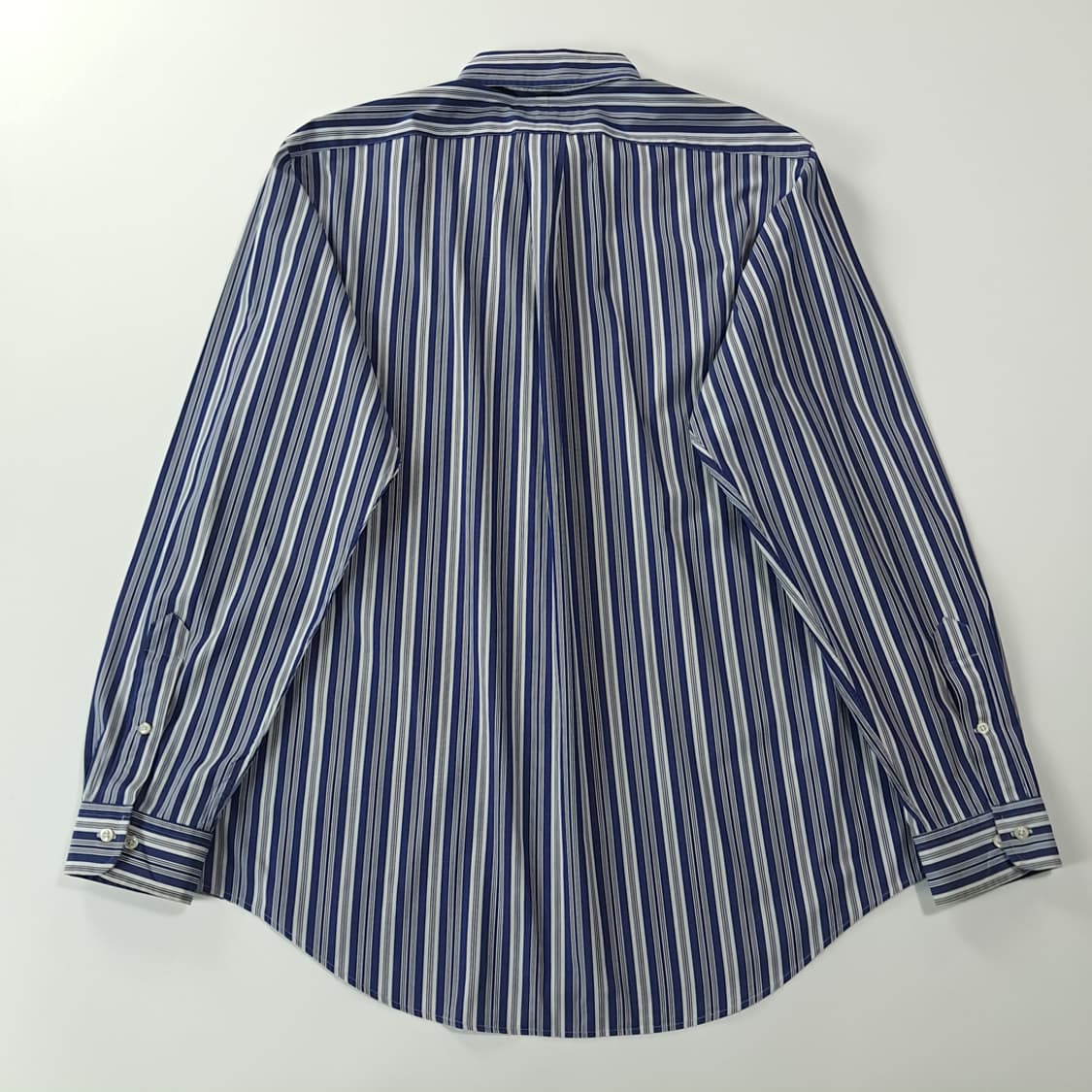 CK282 L 폴로 90s 홍콩판 클래식 드레스 스트라이프 딥네이비 셔 상품이미지6