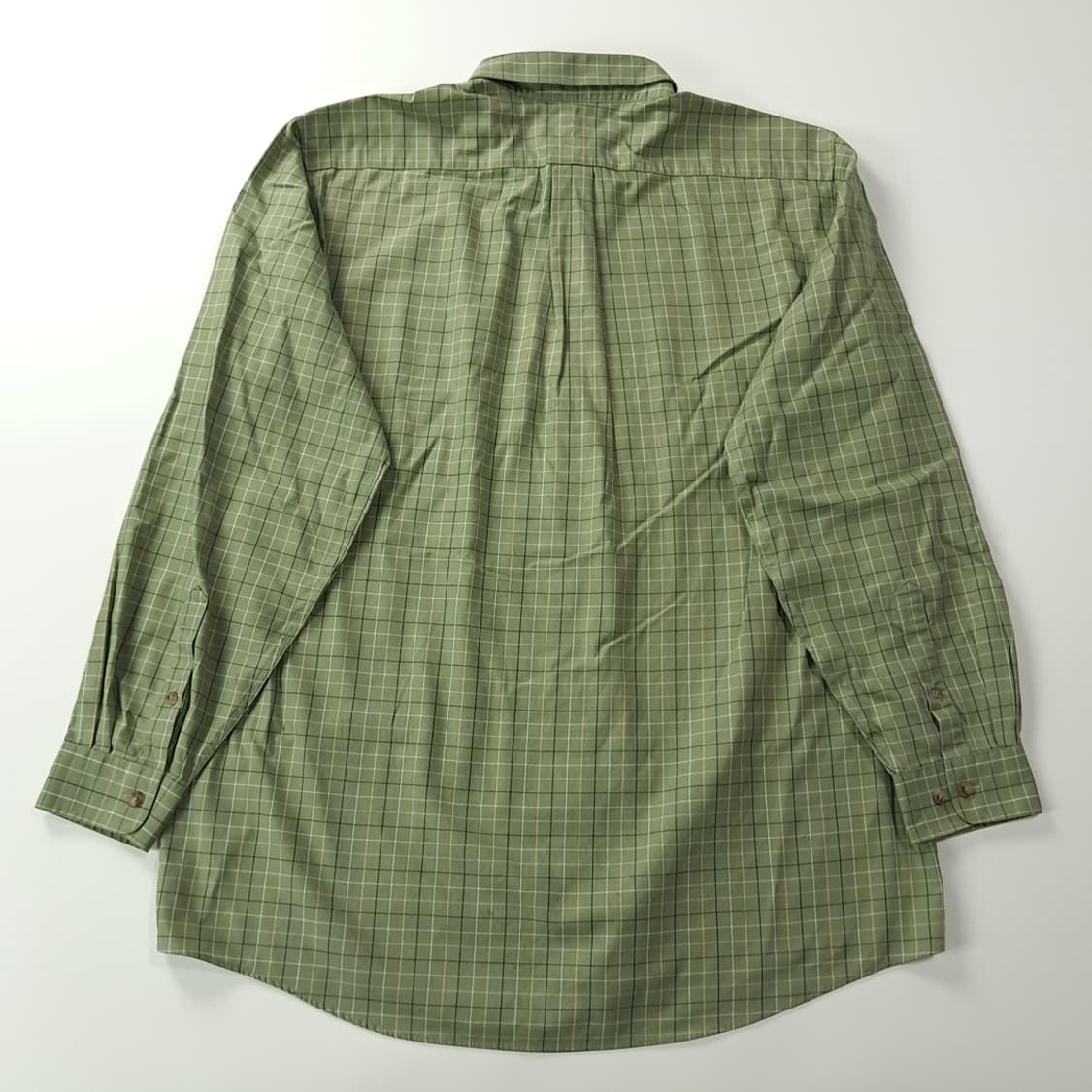 CK497 XL 엘엘빈 90s 링클프리 윈도우페인 세이지그린 셔츠 남방 상품이미지6