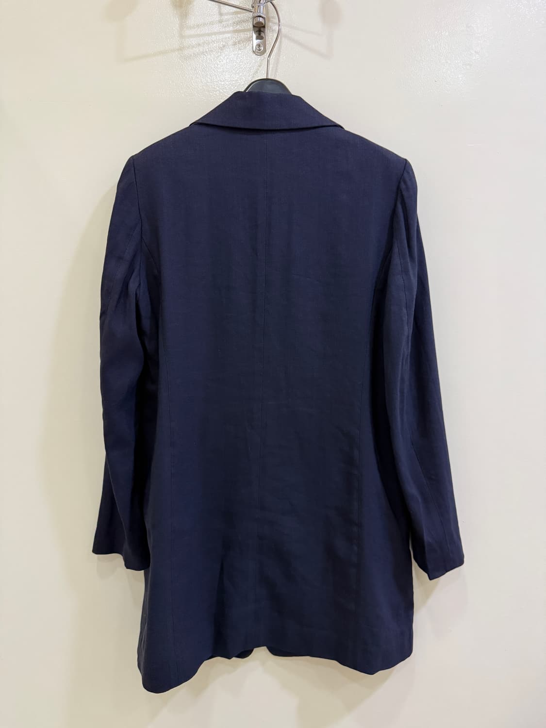 한섬 MINE 마인 네이비 린넨 롱자켓(정품) 상품이미지3
