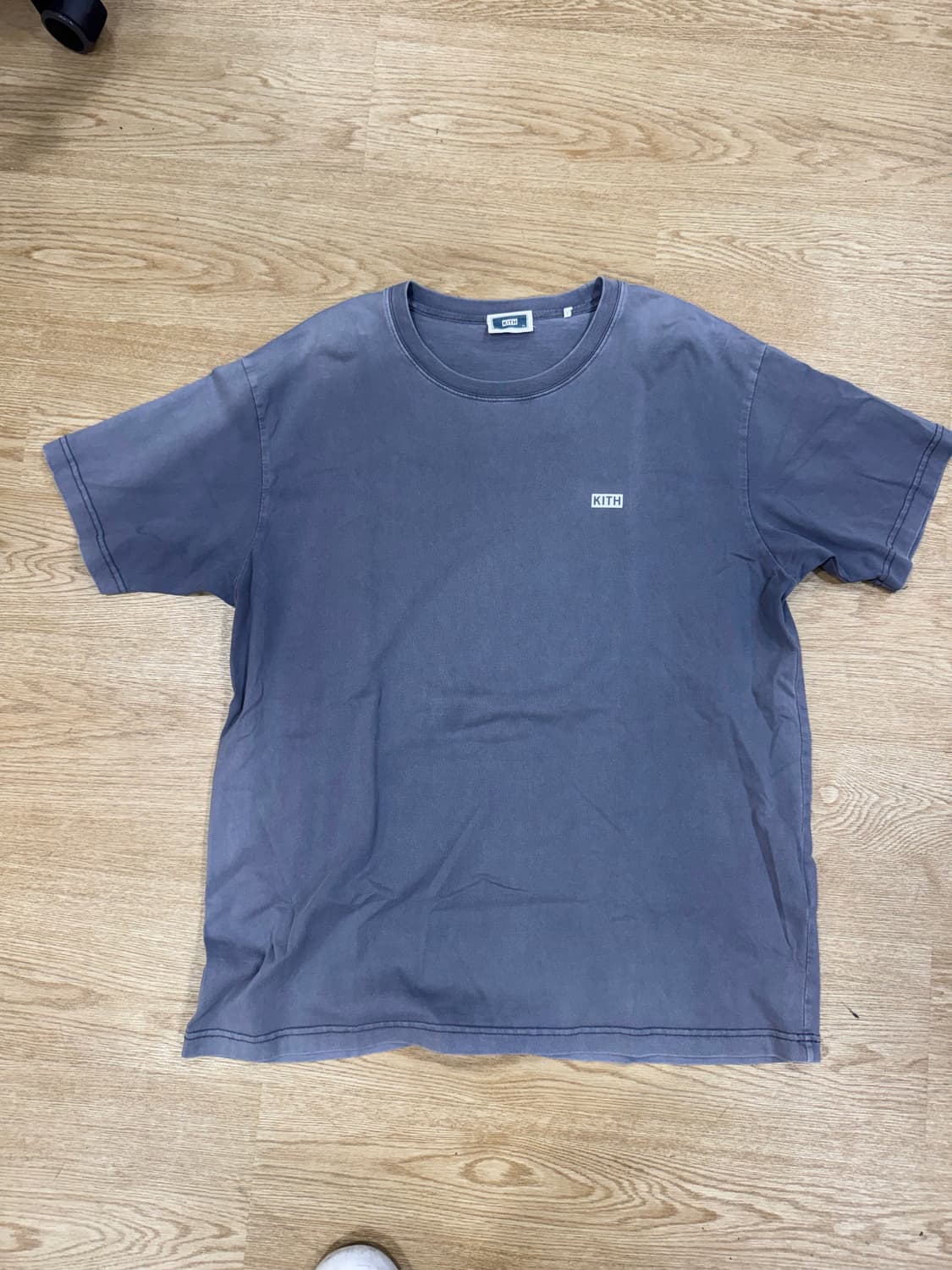 [KITH] 키스 스몰로고 워싱 숏슬리브_그레이 (XL) 상품이미지1