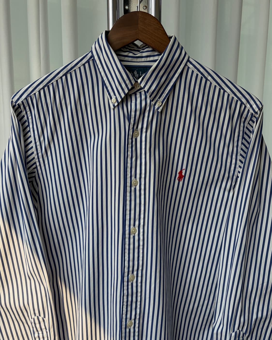 [S-M]폴로 랄프로렌 클래식핏 포플린 스트라이프 셔츠 상품이미지4