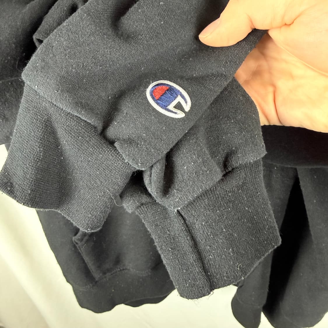 (L) 챔피온 eco 후드집업 블랙 상품이미지3