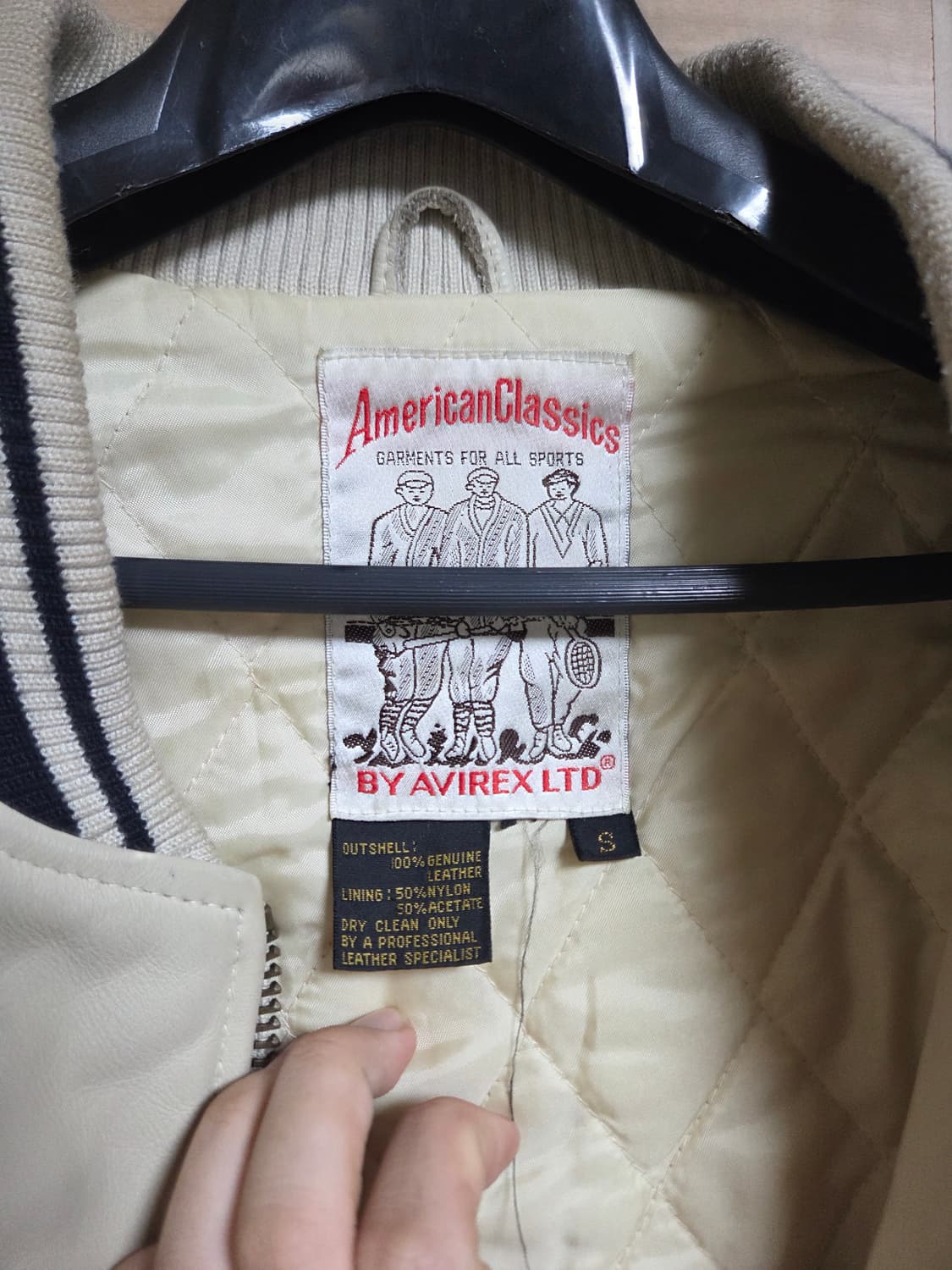 s) 아비렉스 아이콘 레더 바시티 자켓 상품이미지8