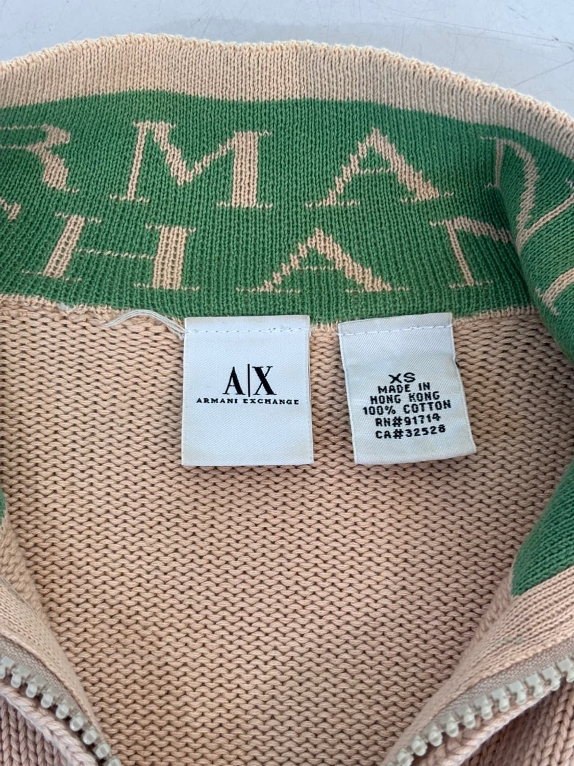 Vintage Armani Knit Zip Up 상품이미지5