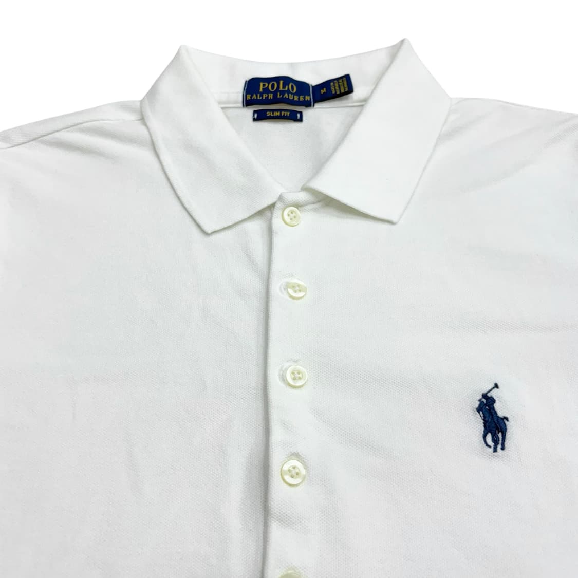 폴로 여성 화이트 반팔 카라티 티셔츠 (M) 상품이미지3