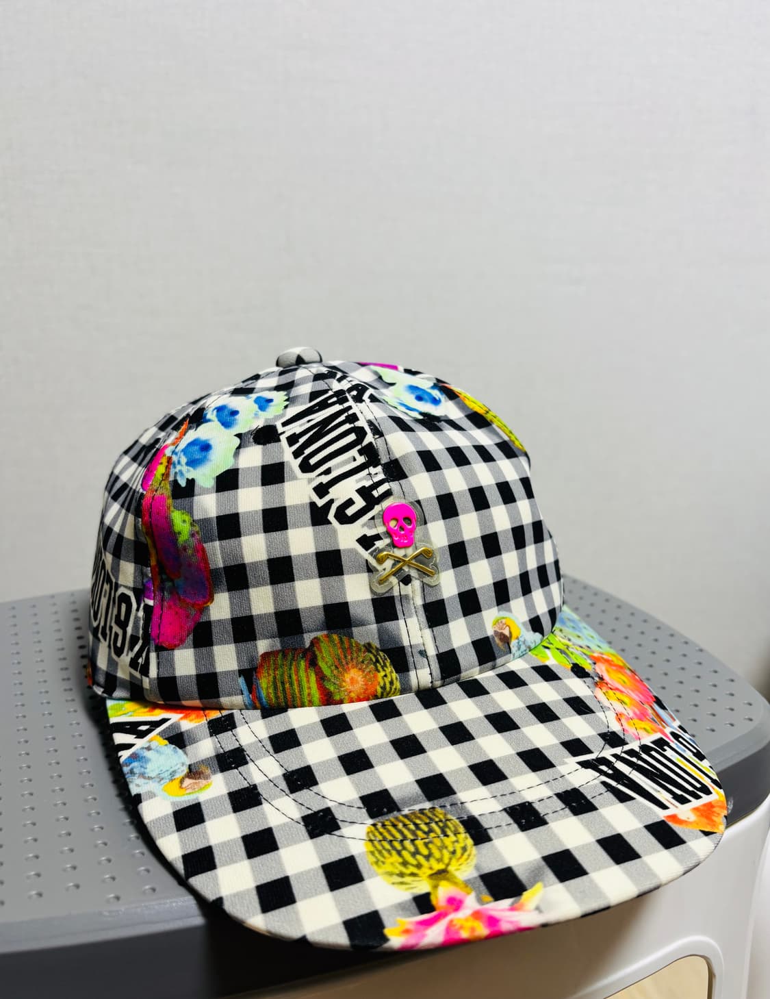 마크앤로나 MARK & LONA 체크 패턴 파라rot 골프 캡 상품이미지1