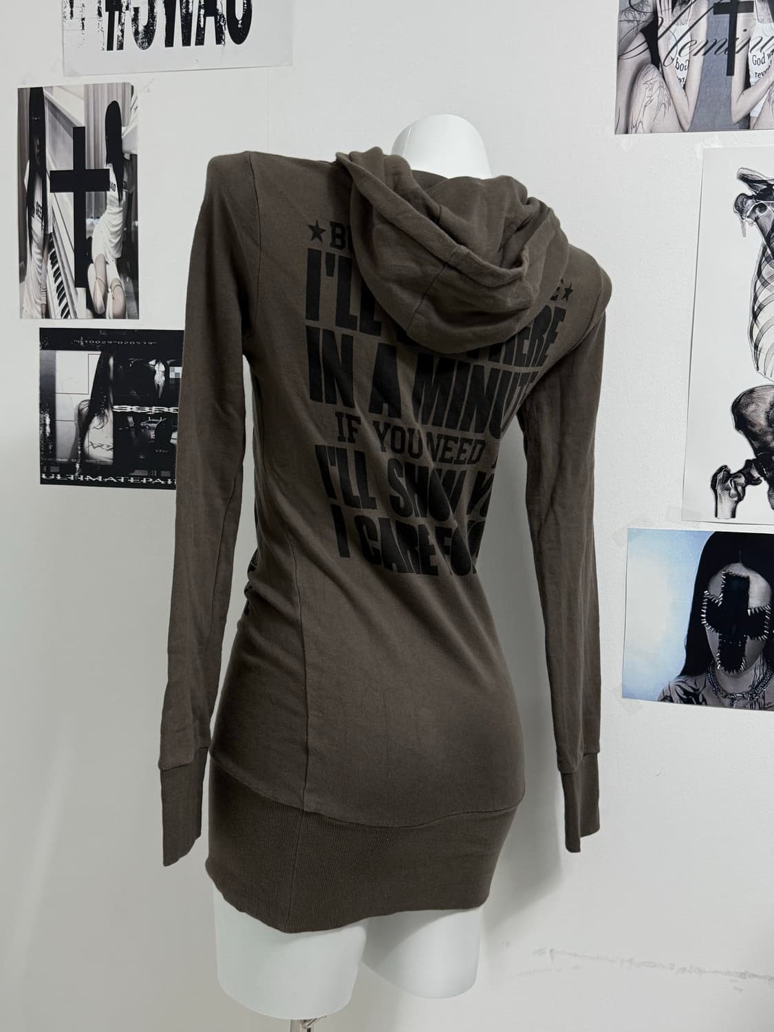 00s gyaru mood hoodie onepiece  상품이미지2