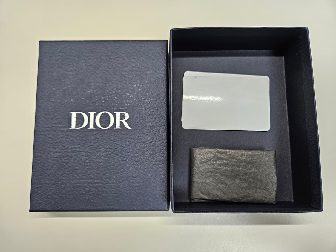 [정품, A급]디올 CD 아이콘 카프스킨 지퍼 카드지갑 상품이미지6