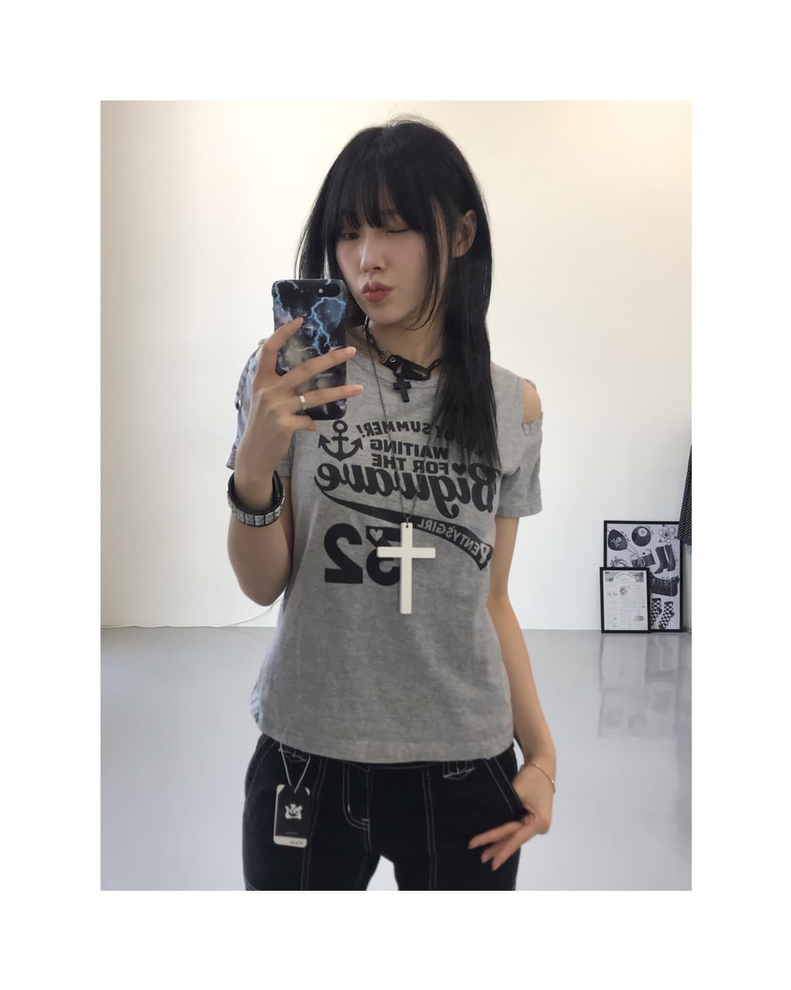 Jpn Y2k Graphic Short Sleeve T-Shirts 상품이미지1