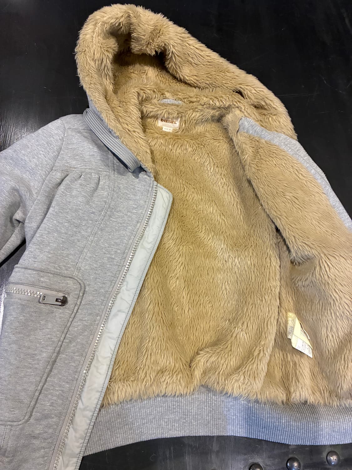 XS) 디젤 플리스 후드집업 상품이미지5