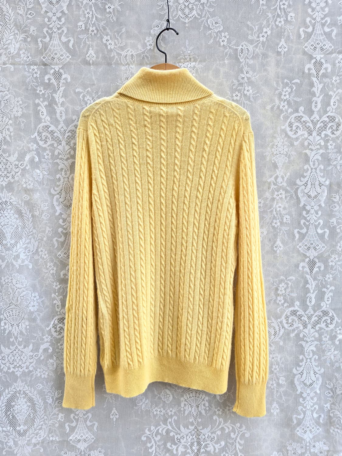 캐시미어 100% 케이블 니트 상품이미지4