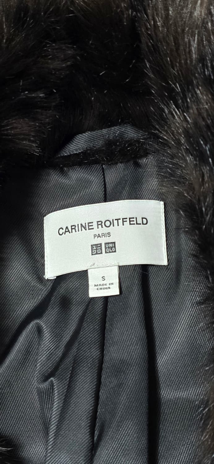 유니클로 Carine Roitfeld 퍼 코트 S 상품이미지3
