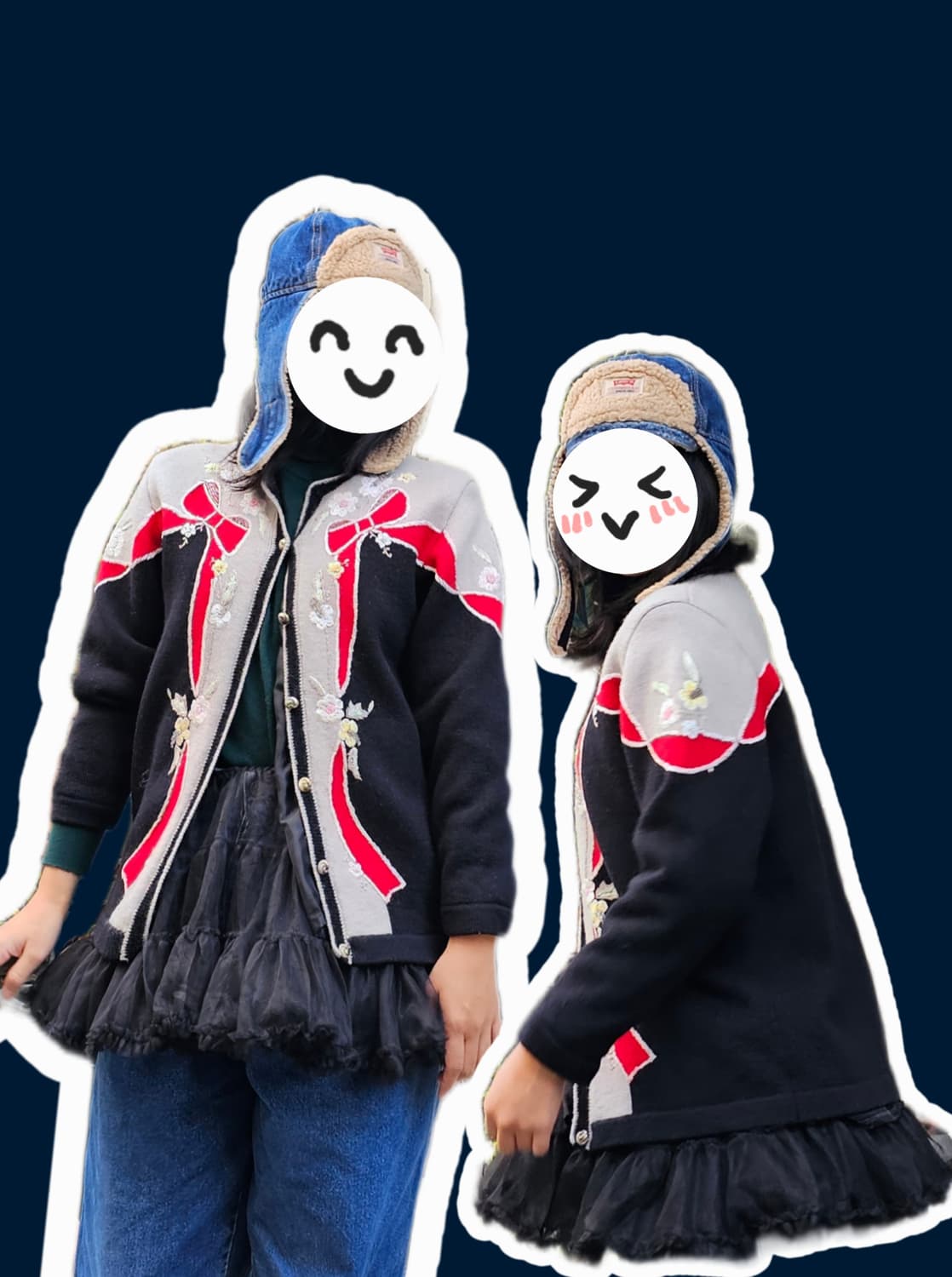 Verdi 유럽 리본 자수 울 가디건 상품이미지2