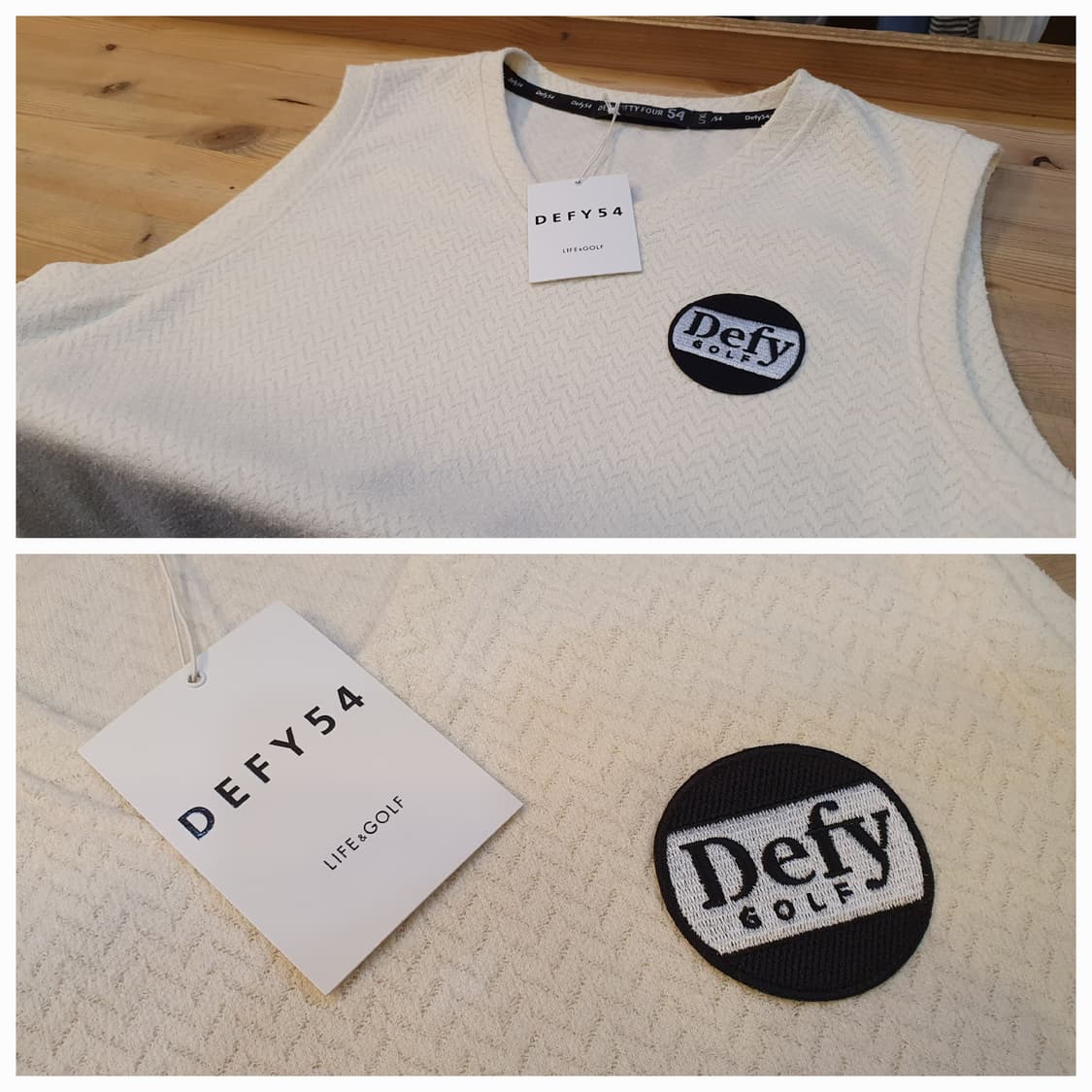 (새상품)105.DEFY54 니트조끼 상품이미지3