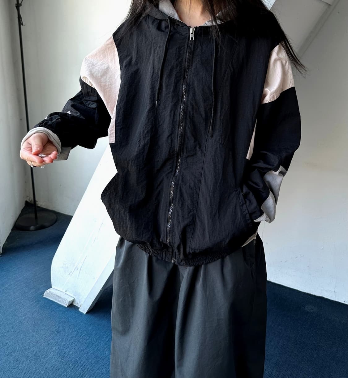 Light shell washed nylon easy parka 상품이미지6