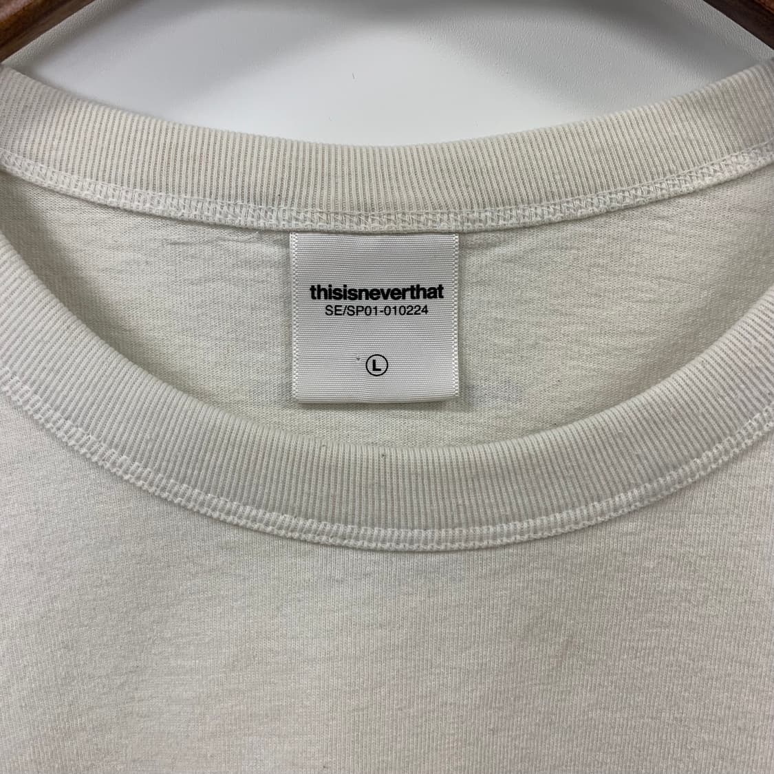 디스이즈네버댓 화이트 스펠아웃 긴팔티 상품이미지7
