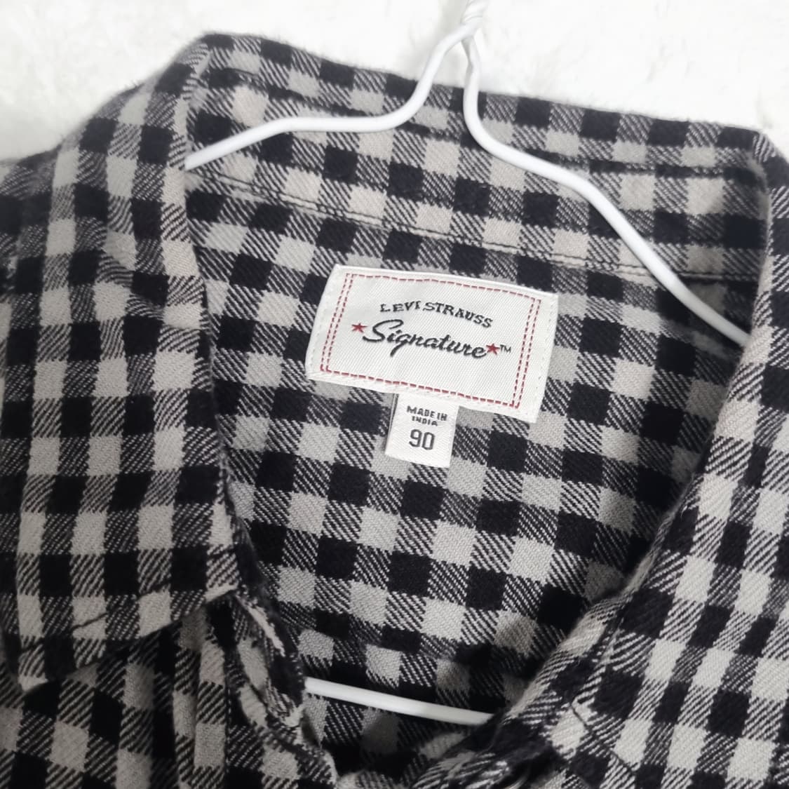 리바이스 시그니처 체크 남방 90 셔츠 긴팔 상품이미지2