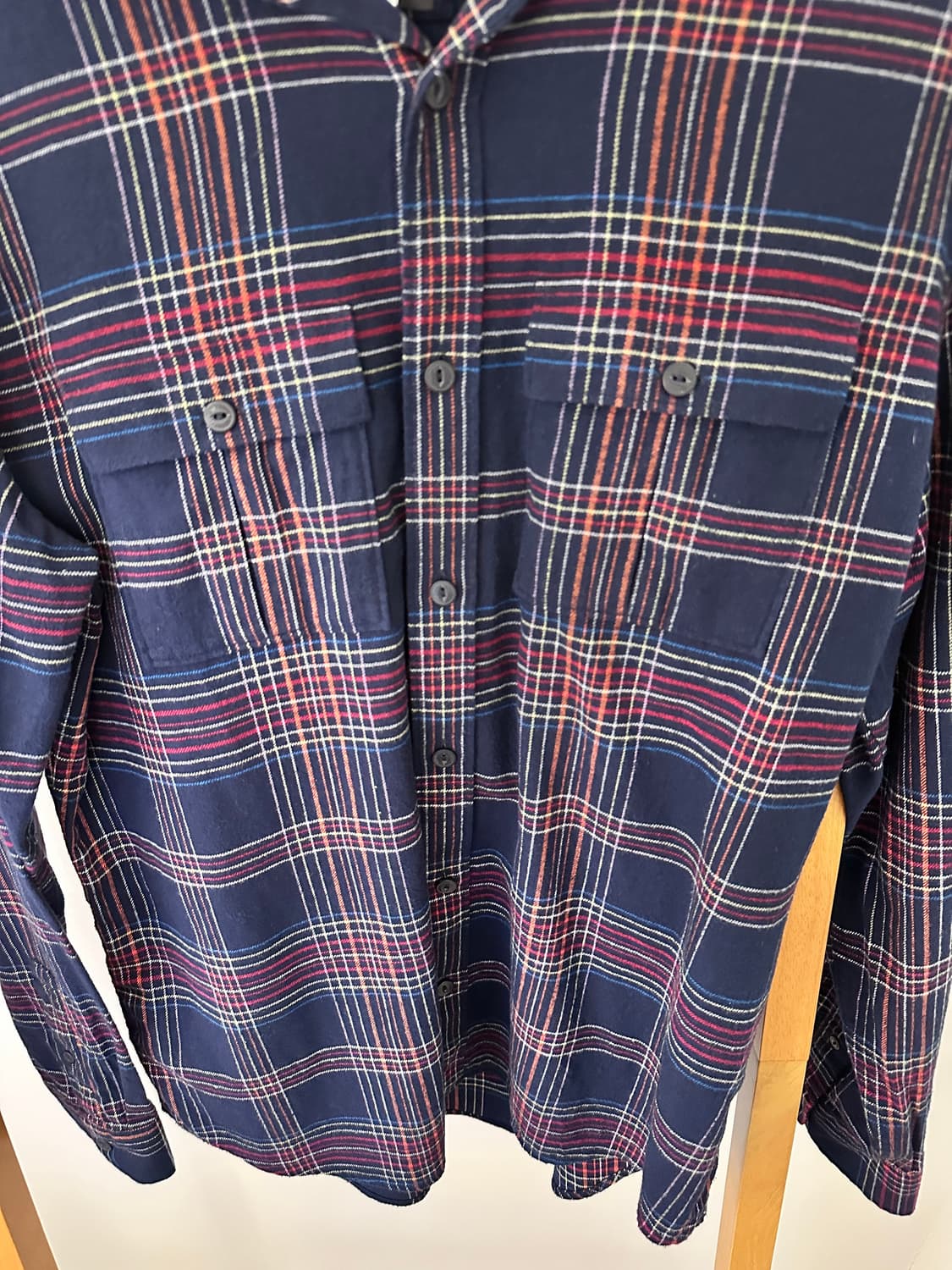 아르마니 익스체인지 체크 남방(사이즈M)겨울용 상품이미지4