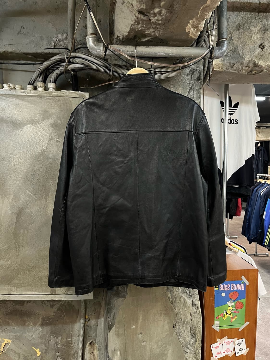 빈티지 양가죽 레더 가죽 자켓 블랙 110 #csz2776  상품이미지2