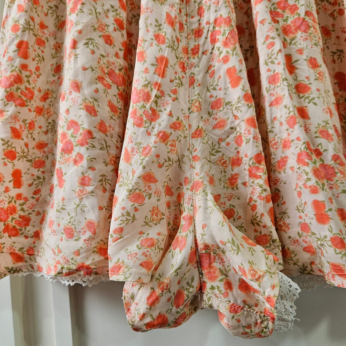 플라워 패턴 레이스 반바지 상품이미지2