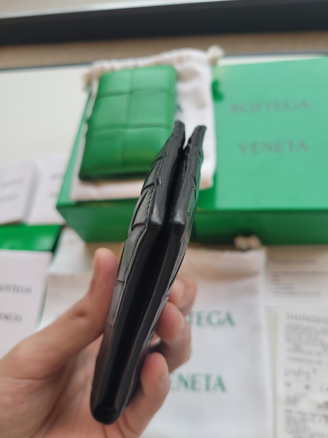 (풀구성) 보테가베네타 인트레치아토 반지갑 상품이미지6