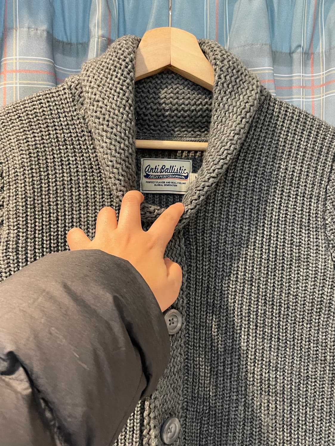 일본빈티지 숄카라가디건 상품이미지4