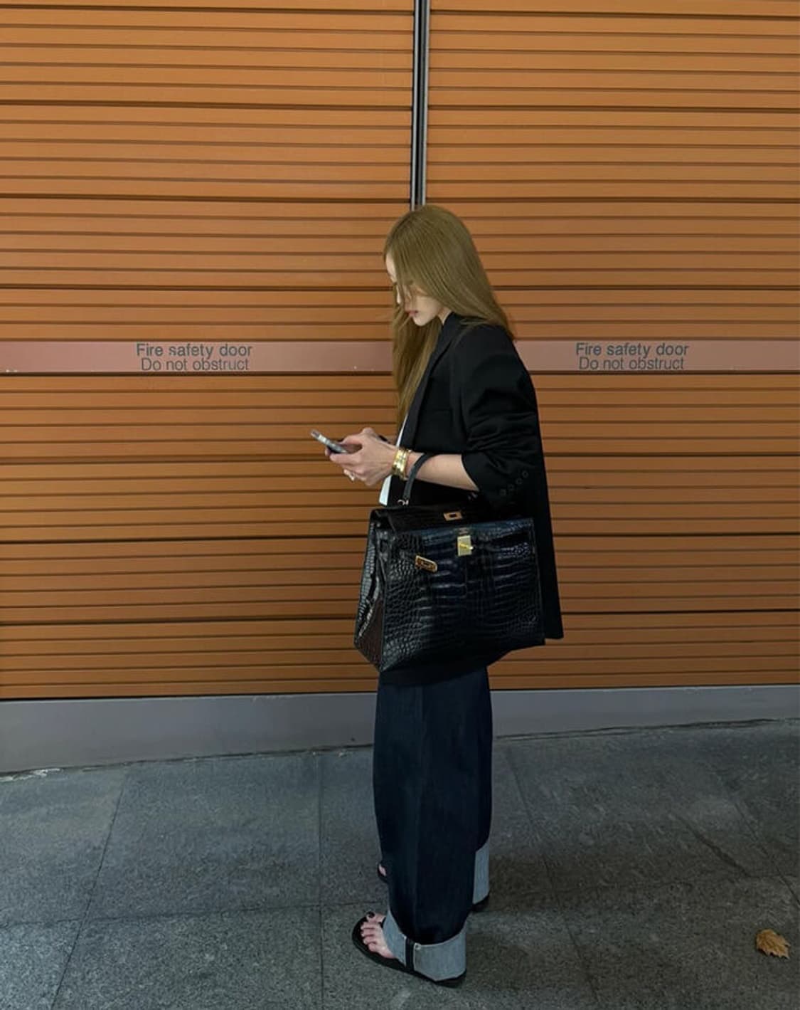 아웃핏 OUTFIT 셀비지 생지 데님 M 상품이미지3